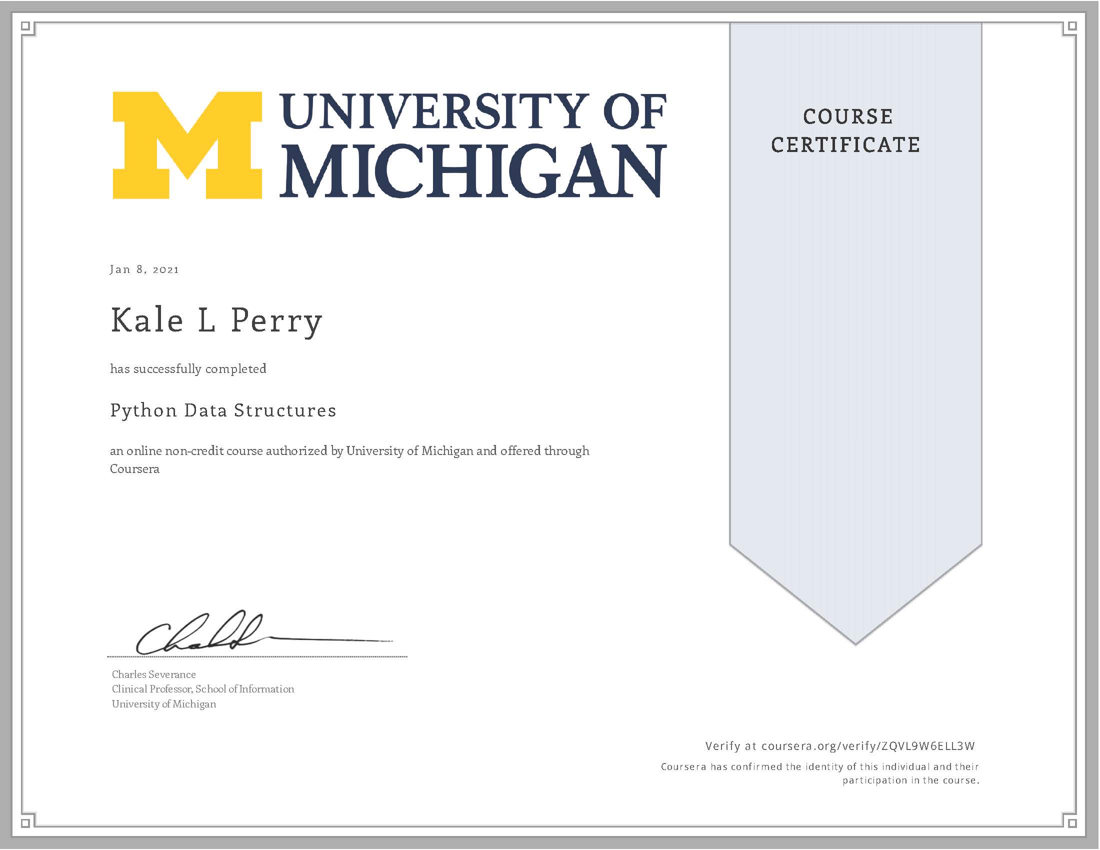 Coursera: Python Data Structures