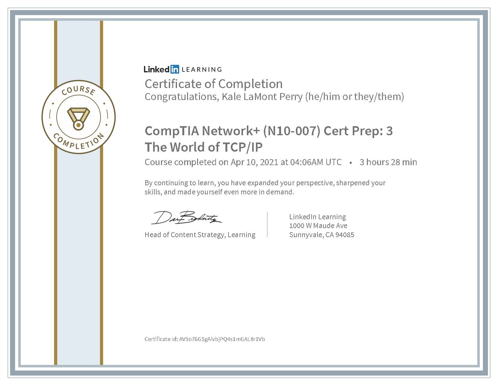 LinkedIn Learning: The World of TCP/IP